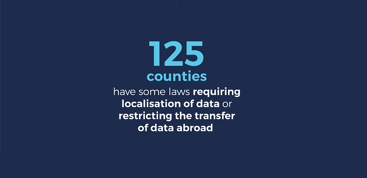 Infographic 125 counties have some laws requiring localisation of data or restricting the transfer of data abroad 750.png